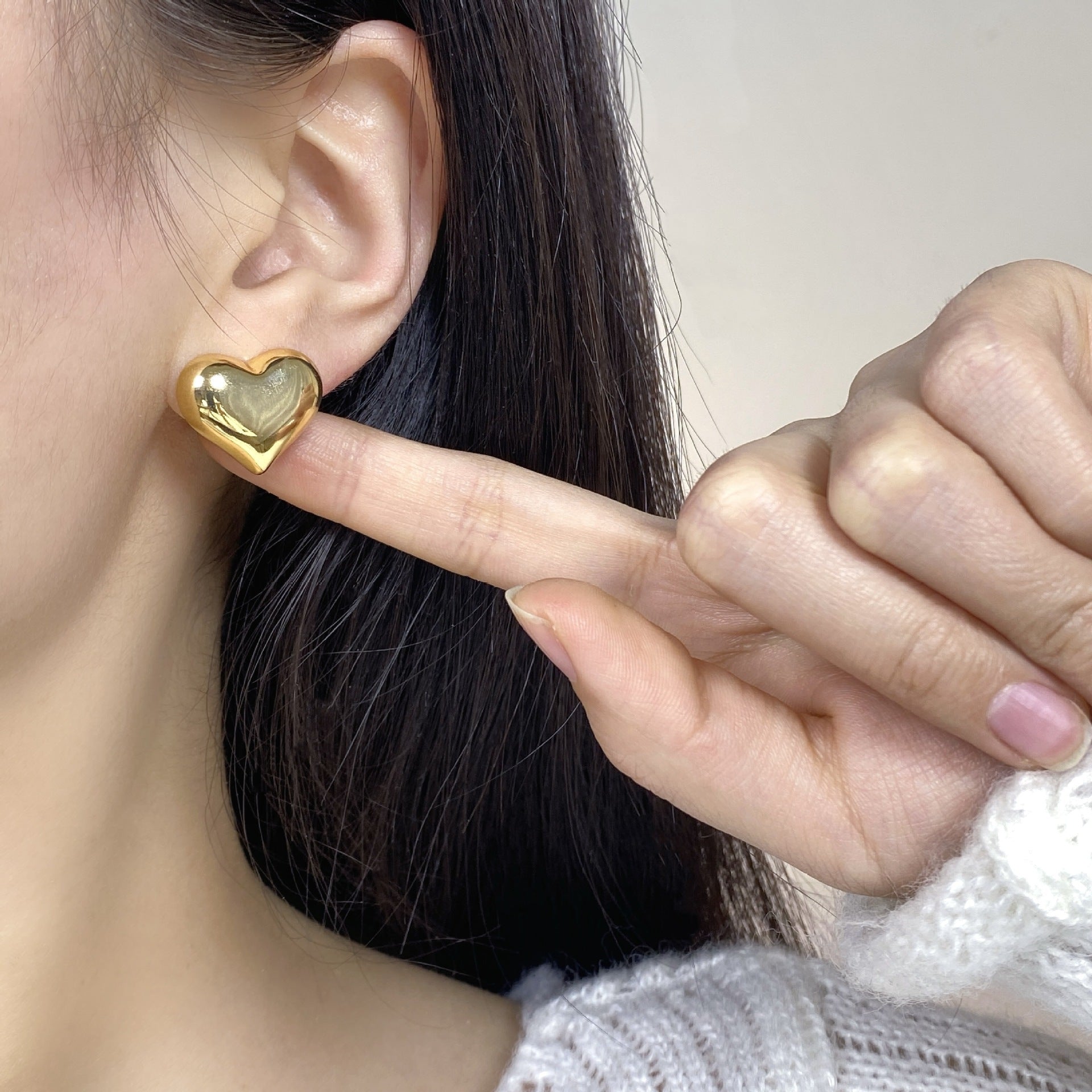 Fashion Glossy Light Luxury Elegant High-end Earrings