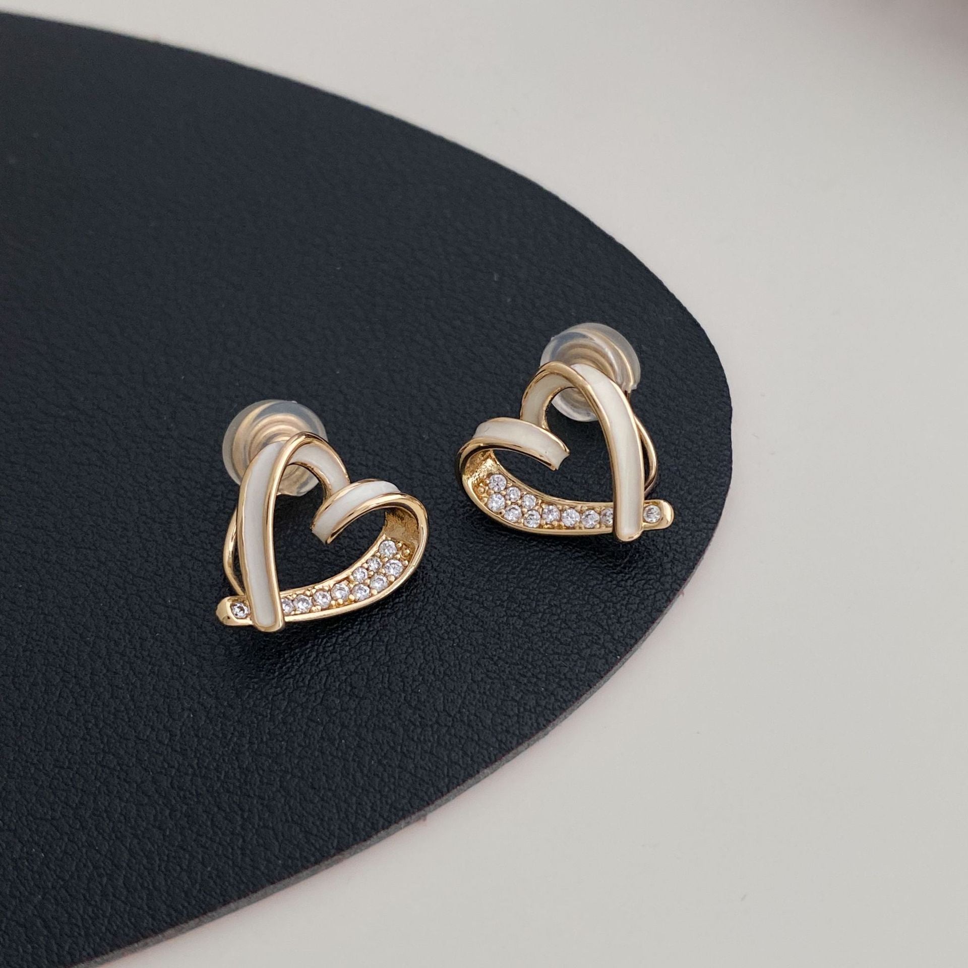 Fashion Micro-set Zircon Asymmetric Light Luxury Versatile Earrings